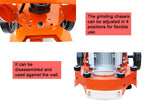 TECHTONGDA Floor Grinding and Trimming Machine Concrete Floor Grinder Polisher Machine Heavy Duty Hand-Push Concrete Grinding Machine 220V