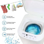 KAPAS KPS35-735H2 8 lbs Top Load Washing Machine with Built-in Pump and Long Drain Hose