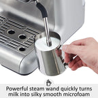 Espresso Coffee Machine with Grinder, 20 Bar Semi-Automatic Espresso Maker with Milk Frother Steamer Wand for Cappuccino, Latte, Macchiato, 2.8 L Water Tank, PID Temperature Control