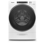 Whirlpool 5.0 cu ft High-Efficiency White Front Load Washing Machine with Load & Go(TM) XL Dispenser