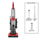 Dirt Devil Endura Reach Upright Bagless Vacuum Cleaner for Carpet and Hard Floor, Lightweight, Corded, UD20124, Red