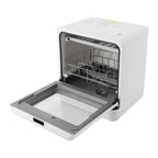 6.8L/1.8 Gallon Rectangular White Portable Mini Dishwasher Countertop Dishwasher, Household Mini Dishwasher