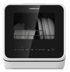 Farberware Portable Dishwasher with Built-In Water Tank with Baby Care and Fruit Wash Settings in White w/ 6-Place Setting Capacity, FDW05ASBWHA