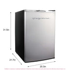 Frigidaire, 4.5 Cu. Ft. Compact Fridge with Chrome Trim - EFR492, Platinum