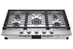 LG 36 Inch Gas Cooktop with 5 Sealed Burners Stainless Steel CBGJ3623S