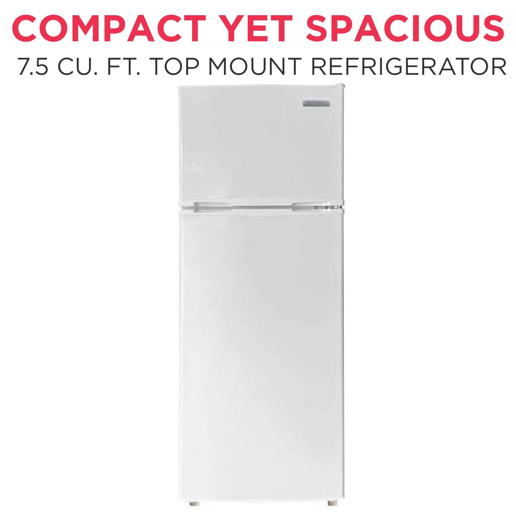 Frigidaire 7.5 Cu. Ft. Top Mount Refrigerator, Black