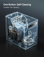 HiCOZY Ice Maker Portable Countertop, Ice Machine Countertop Ice in 6 Mins, 24 lbs/Day, Icemaker with Ice Scoop, for Gifts