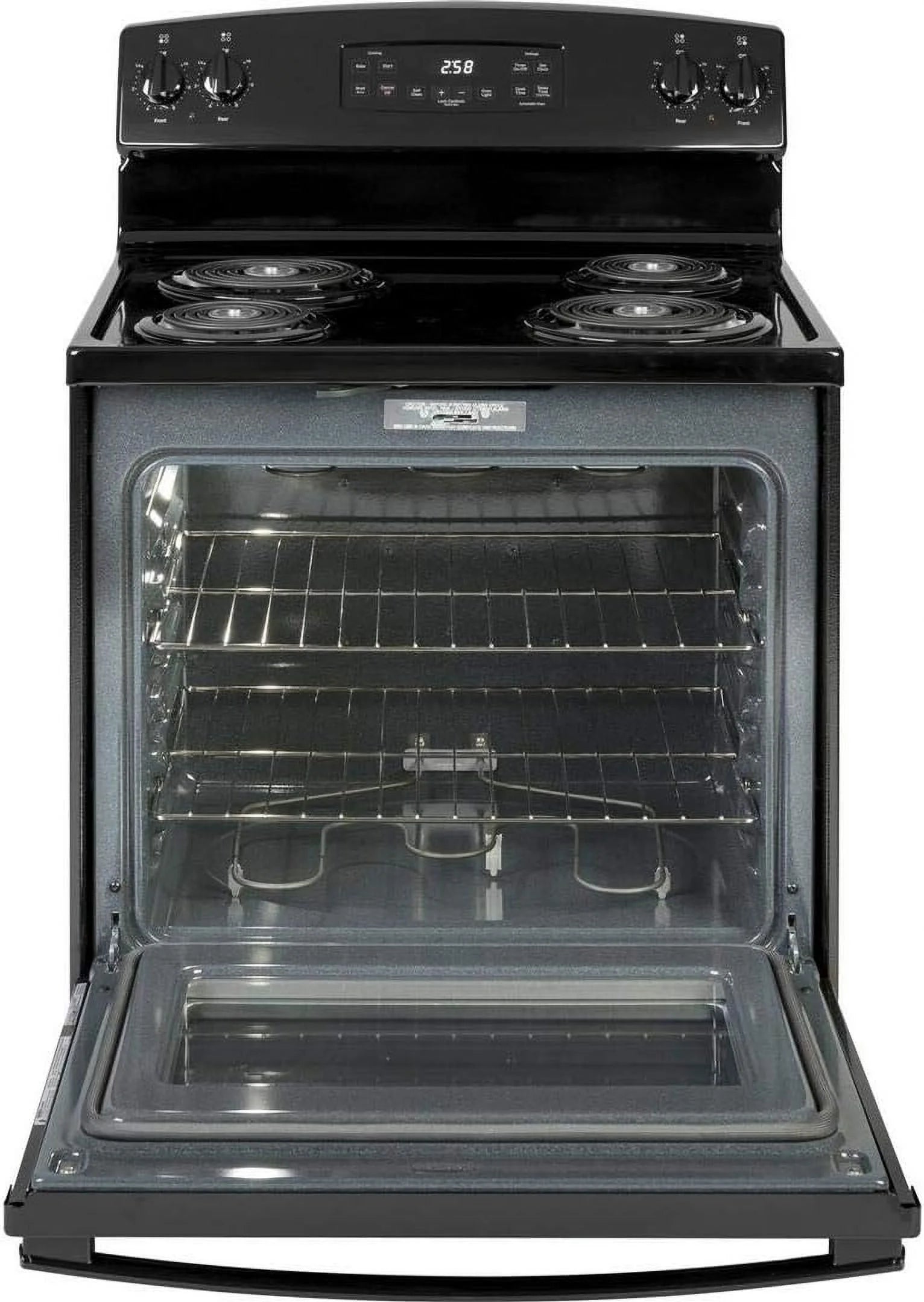 GE Appliances JB258DMBB 30 Inch Electric Freestanding Range Black