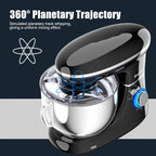 Costway 6.3 QT Tilt-Head Food Stand Mixer 6 Speed 660W wIth Dough Hook, Whisk & Beater Black
