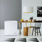 SMAD 5 Cu ft Chest Freezer Removable Baskets Free-Standing Top Open Door Deep Freezer, White