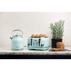 Open Box Haden Heritage 1.7L Stainless Steel Electric Water Kettle, Turquoise