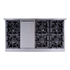 Thor Kitchen 48 Inch 6 Burner Gas Range Double Oven, Stainless Steel