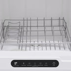 Flip-top Dishwasher White 5 intelligent washing functions Portable Countertop Dishwasher Compact  Low Noise Mini Dishwasher with Water Tank Leak-Proof Dry