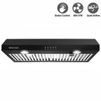 SNDOAS New 30 inch Kitchen Stainless Range Hood 3-Speed Under Cabinet Exhaust Vent with Filter 120V