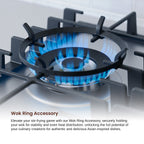 Rangaire RCG301S 30" Gas Cooktop - Stainless Steel, Sealed Burners, Cast Iron Grates, Die Cast Metal Burner Controls