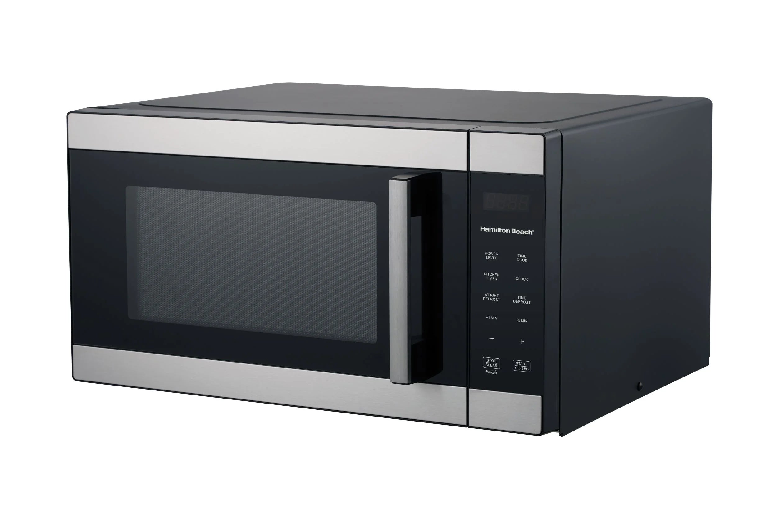 Hamilton Beach 1.6 Cu ft Sensor Cook Countertop Microwave Oven, 1100 Watts, Stainless Steel, New