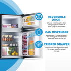 Newair 3.1 Cu. Ft. Compact Mini Refrigerator with Freezer in Black - NRF031BK00