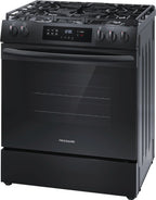 Frigidaire 30" Gas Range with Steam Clean, Black