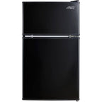 Arctic King 3.2 Cu ft Two Door Mini Fridge with Freezer, Stainless Steel, E-Star