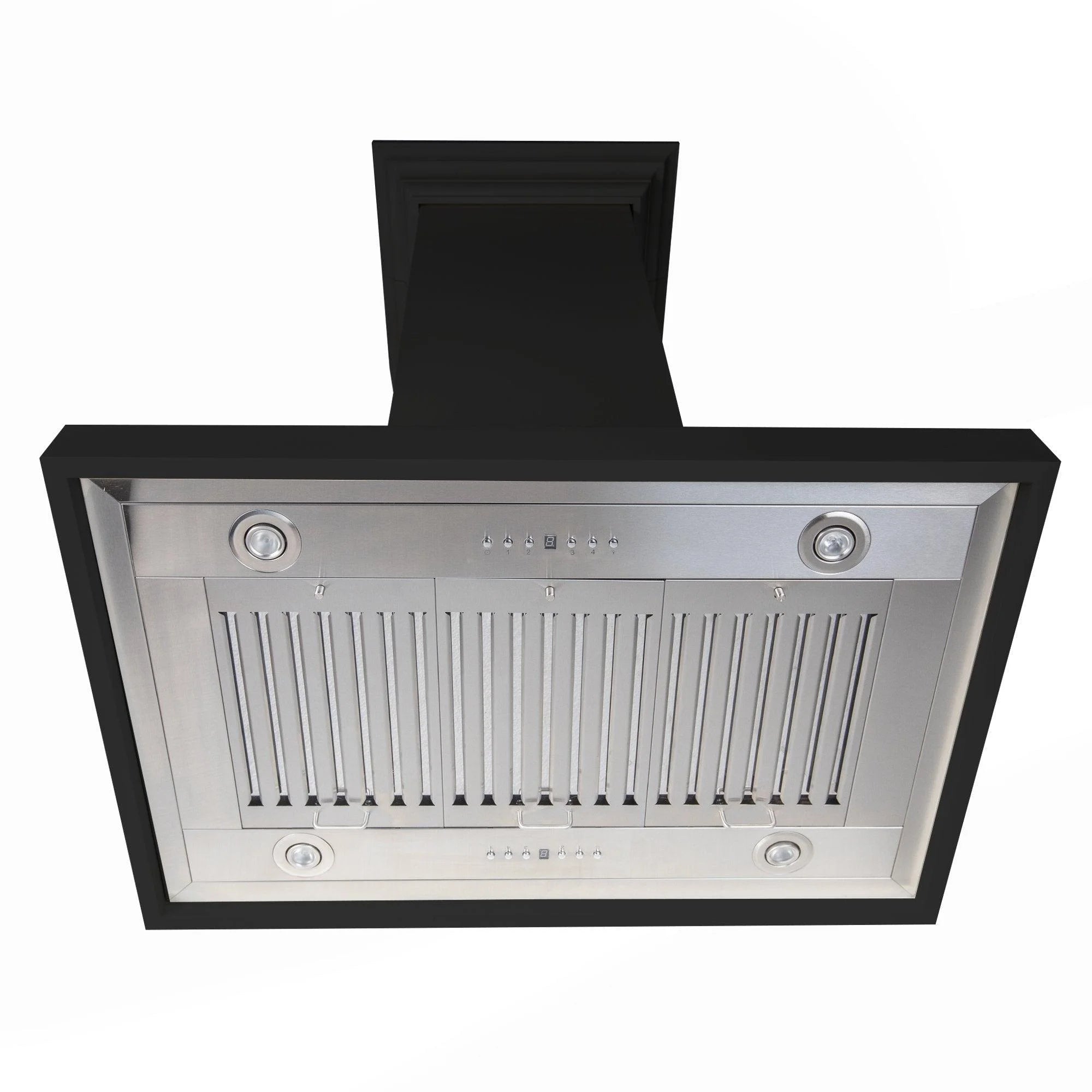 ZLINE 30 in. Wooden Island Mount Range Hood in White - Includes 760 CFM Motor