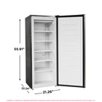 Frigidaire 6.5 Cu. ft. Upright Freezer, Platinum Silver, EFRF698