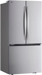 LG Counter Depth French Three Door Refrigerator, Silver