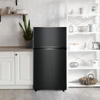 CALLIEVER Compact Mini Fridge with Freezer, 3.5 Cu.Ft 2-Door Refrigerator �C Ideal for Dorm, Office, Bedroom �C 7 Temp Settings, Adjustable Shelves,Silver