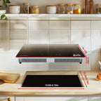 Double Induction Cooktop 1800W Induction Stove Top 2 Burners for Cooking, Sumaki Built-in Electric Cooktops With 9 Power Levels