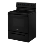 Whirlpool 30 in. 5.3 cu. ft. 4-Burner Electric Range in Black with Storage Drawer