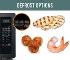 Classic 1.1 Cu. Ft. Countertop Microwave Oven - Black stainless steel