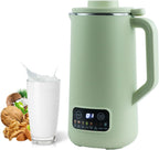 Nut Milk Maker Machine, 20 oz Automatic Milk Machine with 10 Blades, Plant-Based Milk, Oat, Soy, Dairy Beverages, Soy Milk Maker with 12 Hours Timer/Keep Warm/Auto-clean(White)