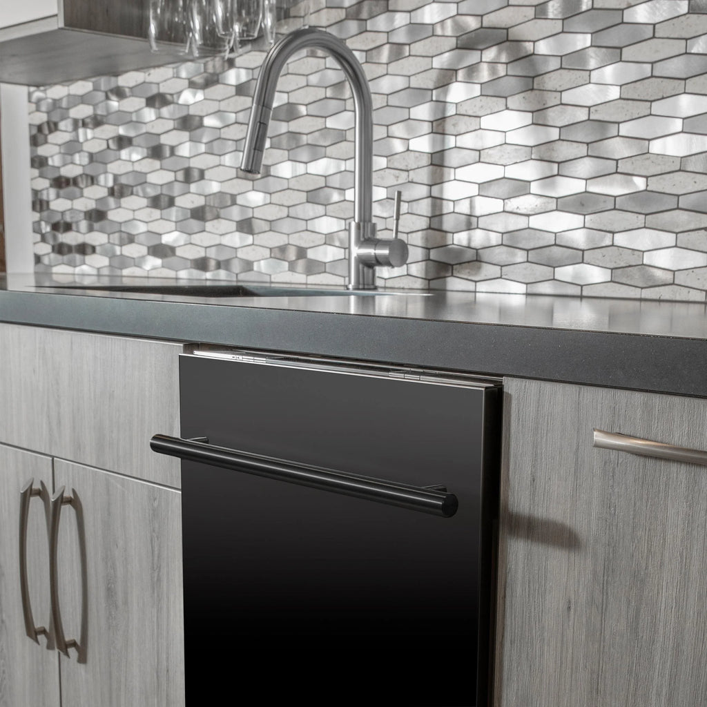 ZLINE 24 in. Top Control Dishwasher with Stainless Steel Tub and Modern Style Handle, 52dBa (DW-24)