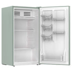 Frigidaire 3.1 cu. ft. retro compact fridge built-in side bottle opener W: 18.9" x L: 17.95" X H: 33.27" (Sage)