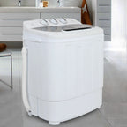 Veado Compact Portable Washer & Dryer Set - All - in - One Mini Washing Machine with Spin Dryer, Energy - Efficient, Space - Saving Design, Ideal for Apartments, Dorms, RVs, White Finish