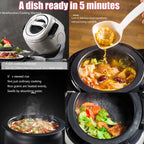 Automatic Cooking Machine Intelligent Rotating Cooking Pot Smart Automatic Stir Fry Machine Drum Type Food Processor Rice Cooker Kitchen's Seret Weapon For Stir Frying Stewing Cooking