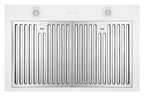 Hauslane WM-530  30-inch Wall Mount Range Hood, Matte White, Strong Suction, Stainless Steel Baffle Filters, LED Lamps