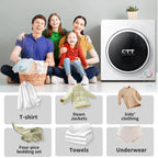 CTT 110V Portable Clothes Dryer 1500W, 3.5 cu.ft Compact Dryer  with Stainless Steel Tub, 4 Drying Mode, Portable Dryers for Laundry, Apartments, RVs, Dorms