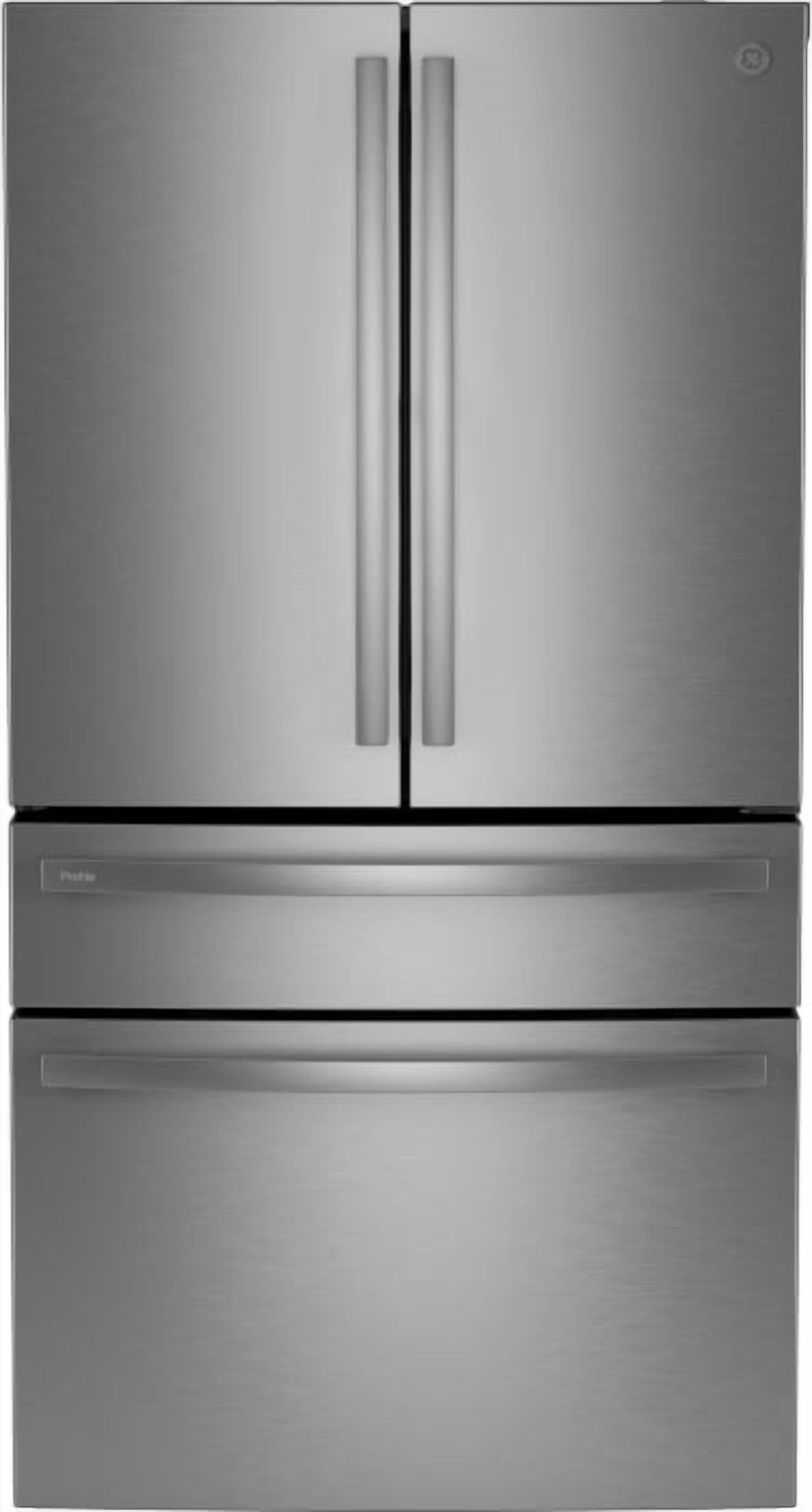 GE Profile PJE23BYWFS 36 Inch Counter-Depth Smart 4-Door French-Door Refrigerator with 23.2 cu. ft. Capacity Stainless Steel