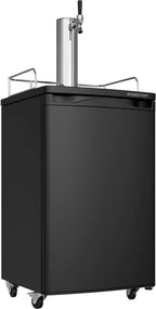 Edgestar Kc2000 20" Wide Kegerator And Keg Beer Cooler For Full Size Kegs - Black