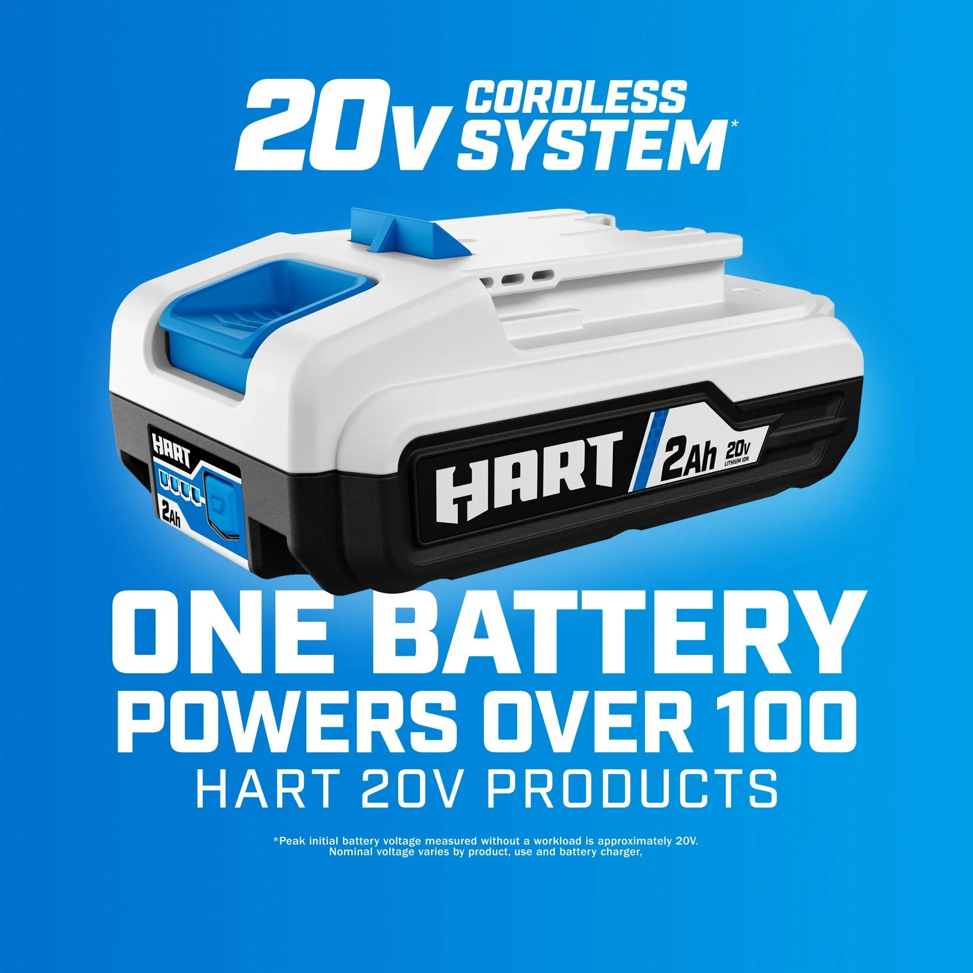 HART 20-Volt Cordless Stick Vacuum Kit, (1) 4.0Ah Lithium-Ion Battery