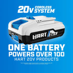 HART 20-Volt Cordless Hand Vacuum Kit with Multi-Surface Motorized Brush Roll, HPHV34B
