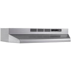 Broan 24 Inch Stainless Steel ADA Capable Non Ducted Under Cabinet Range Hood