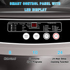 TABU Washer and Dryer Set, 19LBS Fully Automatic Washing Machine & 8.8LBS Clothes Dryer (White&White)