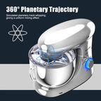 Costway 6.3 QT Tilt-Head Food Stand Mixer 6 Speed 660W wIth Dough Hook, Whisk & Beater Black