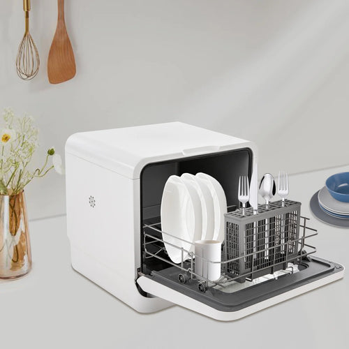 785W Portable Dishwasher, Leak-Proof, Air Dry, IPX1 Waterproof, 3-in-1 Mini Dishwasher with Water Tank for Kitchen