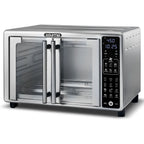 Gourmia French Door 6-Slice Digital Toaster Oven Air Fryer, 19 One-Touch Presets, 24L, Stainless Steel