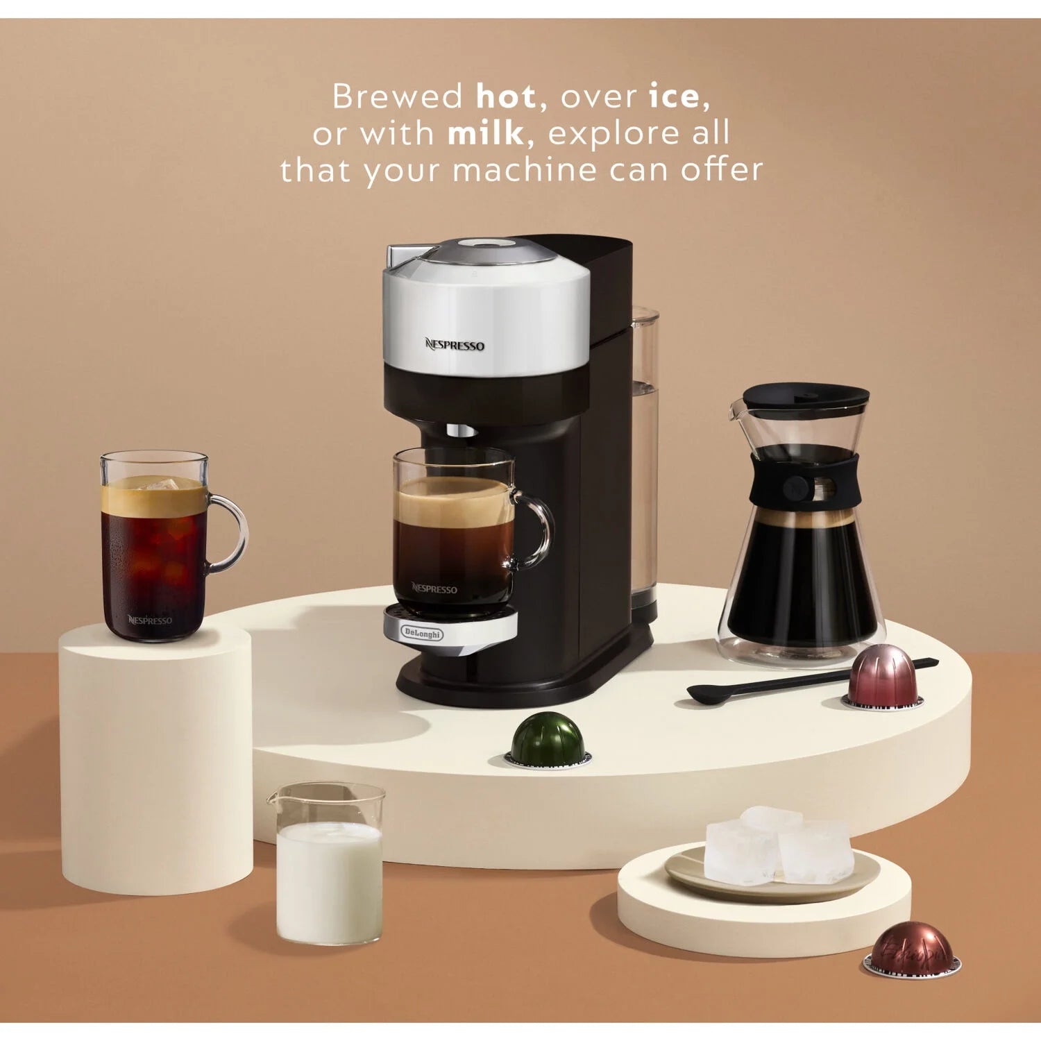 Nespresso Vertuo New Next Coffee and Espresso Maker by DeLonghi, Dark Gray, Single-Serve Brewers