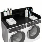 S-HOME Large Space 2-Tier Washer and Dryer Countertop with 2.75 Inch H Guard, 54 Inch W x 27.5 Inch D Topper for Laundry Room