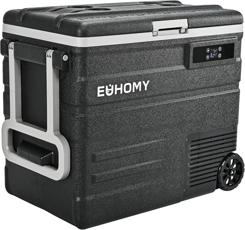 EUHOMY 12 Volt Refrigerator, 79 QT 12V Fridge, Electric Cooler 12/24V DC 110-240V AC, Car Refrigerator 0℉~68℉, 12 Volt Cooler for Camping, Trip, Truck, Boating, Outdoor.