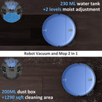 ONSON Robot Vacuum and Mop Combo, 2 in 1 Mopping Robotic Vacuum with Schedule, App/Bluetooth/Voice, Max Suction 2000Pa, Self-Charging Robot Vacuum Cleaner 04